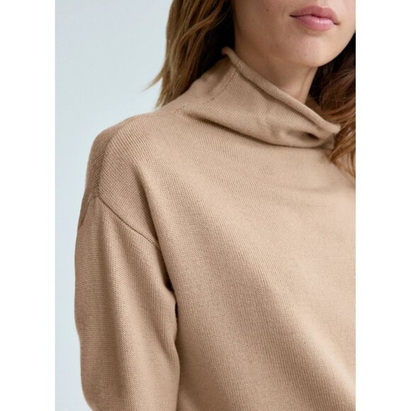 Aritzia WILFRED Cyprie Oak Merino Wool Dolman Mock Neck Sweater, Size XS - Picture 15 of 16